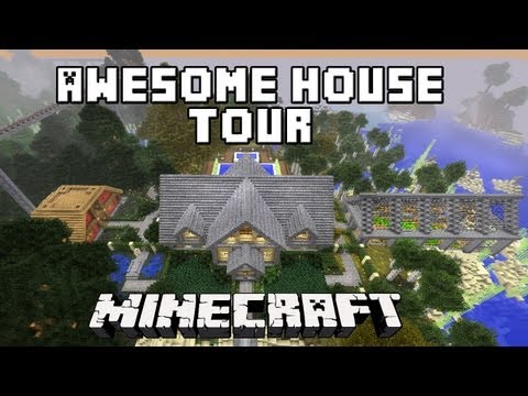 Minecraft:  Awesome Survival House Tour  ( ScarlandHouse Project Part 35)