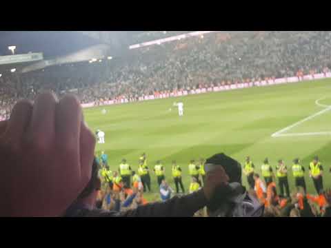 Leeds 2 v 4 Derby Play offs. Scenes away end.