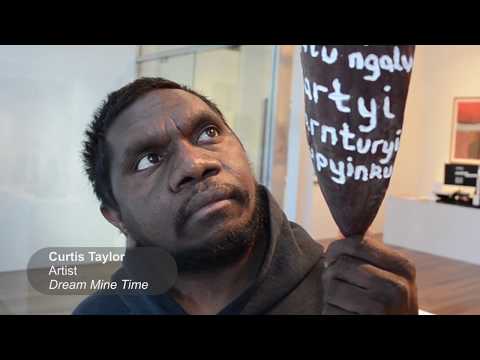 Modern Dreaming - Curator Kate Mullen and Aboriginal artist Curtis Taylor