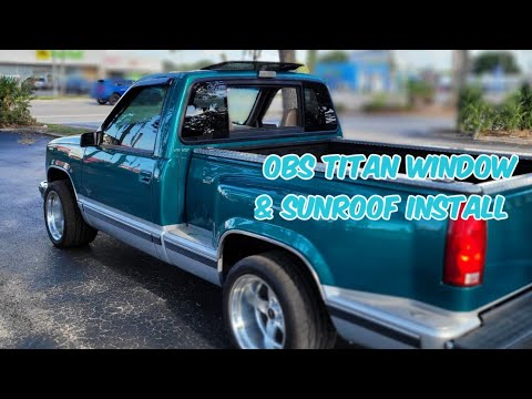 OBS Titan window and Sunroof install #obssunroof #obstitanwindow #sunroof #17x11 #titanwindow