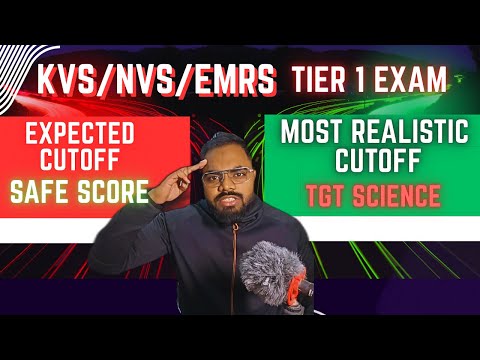 KVS NVS EMRS TGT Science Tier-1 Cutoff 2025