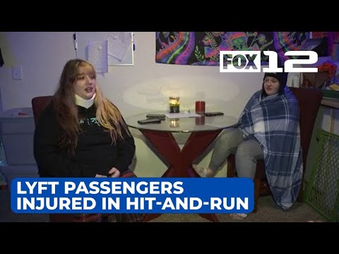 2 Lyft passengers injured after 3-car