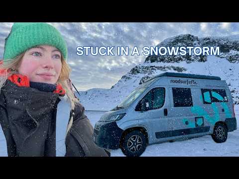 Van Camping In Winter (Got Stuck in the Snow)