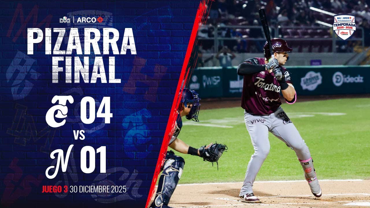 RESUMEN: Tomateros de Culiacán vs Jaguares de Nayarit | 30 de Diciembre de 2025