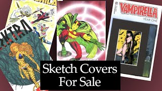 Blank Comics With Beautiful Sketch Covers For Sale!  Comic Collectables on the Experience!