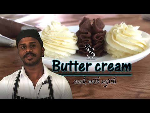 Butter icing / butter cream recipe Tamil Cook With Sajith.