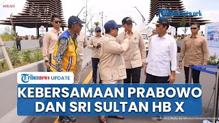 Momen Kebersamaan Prabowo Ditemani Sri Sultan HB X saat Resmikan Infrastruktur di Bantul