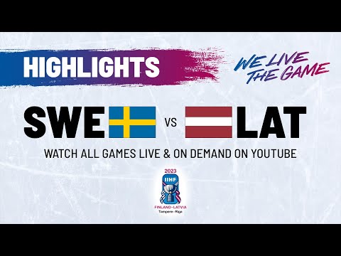 ЧМ по хоккею 2023: Швеция – Латвия: 1/4 финала - видео 