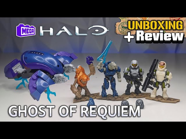 Vídeo relacionado con MEGA Juegos de construcción de juguetes Halo, Ghost of Requiem con 135 piezas, 4 micro figuras de acción y accesorios, para coleccionistas