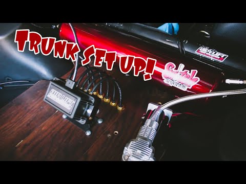 Hardwood Custom Trunk and Airlift Air Suspension Set Up