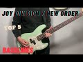 Top 5 New Order | Joy Division Bass lines