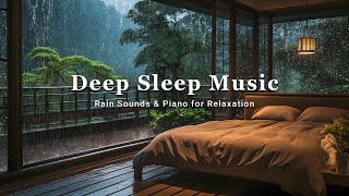 Peaceful Rainy Night Piano - Warm Bedroom Music for Stress Relief, Anxiety Ease, and Meditation