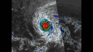 Typhoon/hurricane john (1994)  infrared satellite imagery.