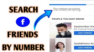 How to find facebook friend by phone number 2021