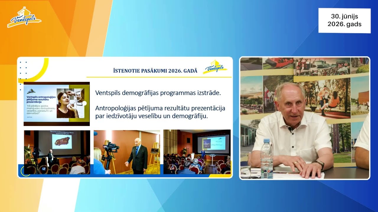 VIDEO: J.Vītoliņš, G.Blumbergs un A.Gūtmanis par Ventspils pilsētas aktualitātēm – 30.06.2026.