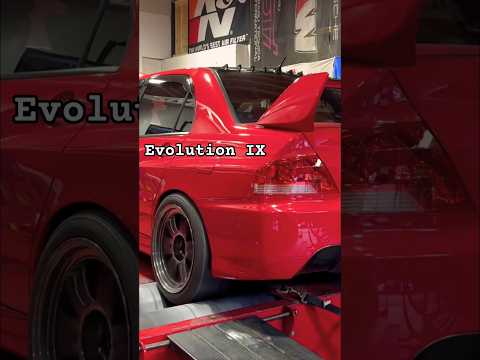 Mitsubishi Evo 9 RS Dyno Pull #shorts #jdm #evos #turbo #cars