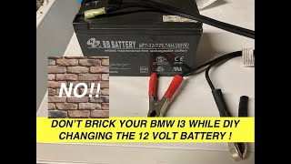 BMW I3 Stop System Errors when changing 12V battery