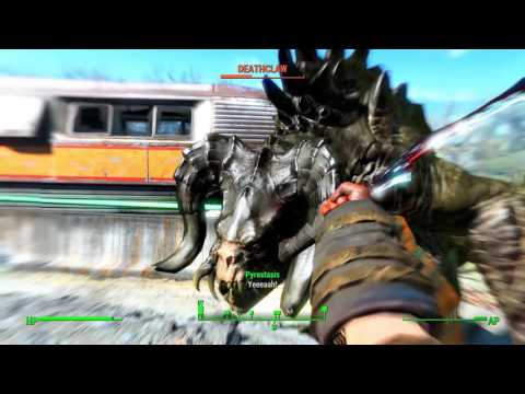 Fallout 4 Melee Only Survival Difficulty - Deathclaws, Drugs, and Aliens! Ep 41