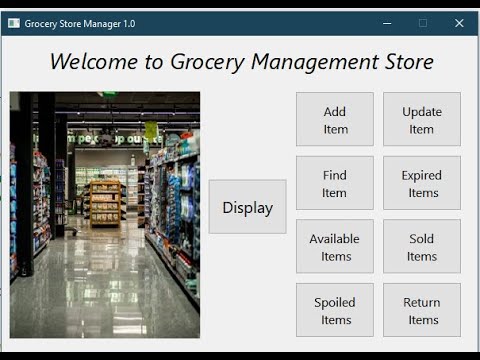Grocery Management Store Using QT Creator with C++