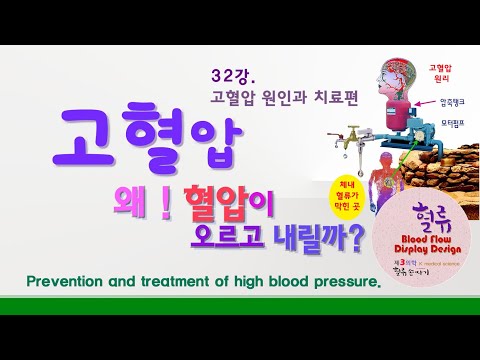 , title : '고혈압 32강. 고혈압 예방과 치료 혈압은 왜 오르고 내릴까 ?  Prevention and treatment of high blood pressure.'