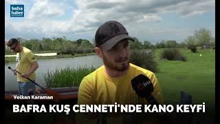 Kuş Cenneti kanolarla şenlendi