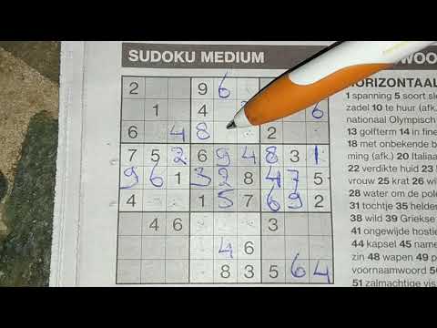 Tired of Sudokus? Not this one.  Medium Sudoku puzzle (#337) 11-21-2019