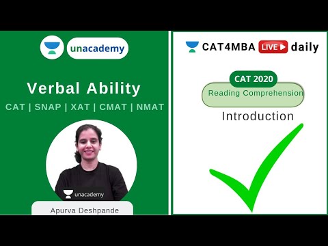 Introduction to Reading Comprehension | Verbal Ability l Unacademy CAT4MBA l Apurva Deshpande
