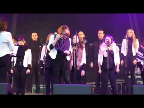 Dublin Gospel Choir at New Year's Day Concert at Stephen's green