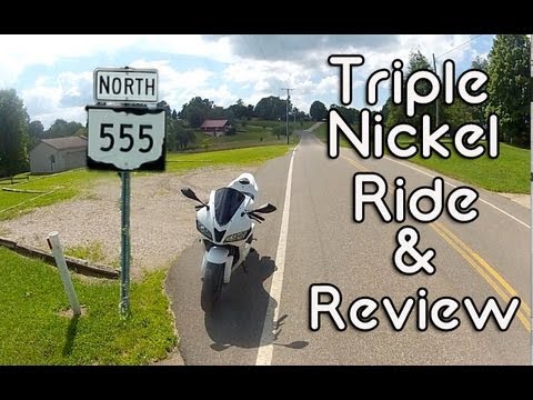 Ohio Route 555 Motorcycle Ride and Review Video