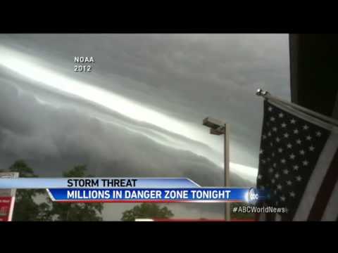 Dangerous and Powerful Derecho Moving Across the United States