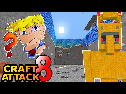 GIANT HOLE finally dug out, now comes the GOLEM? - Minecraft Craft Attack 8 #86