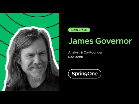 James Governor at SpringOne 2020