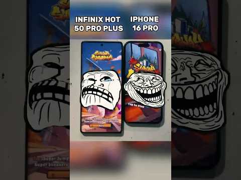 iPhone 16 Pro vs Infinix Hot 50 Pro+ : Insane Speed Test!⚡️#shorts #viralvideo