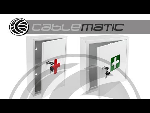 PrimeMatik - Medical cabinet. First aid metal wall cabinet 322 x 140 x 361  mm