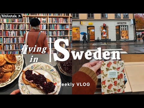 Warmth on Gloomy Days 📖🕯️🍁| Living in Sweden 