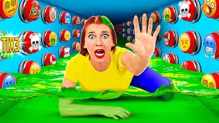 1000 Mystery Buttons Challenge Only 1 Lets You Escape | Prank Wars by Multi DO Fun Challenge