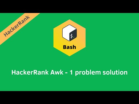 Hackerrank Awk 1 Problem Solution Linux Shell Problems Solutions Programmingoneonone