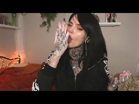 Slime Spit Painting ASMR NO TALKING Messy