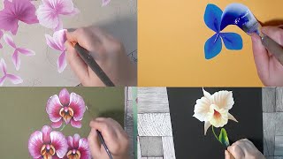 One Stroke Four ways to paint orchids Full version