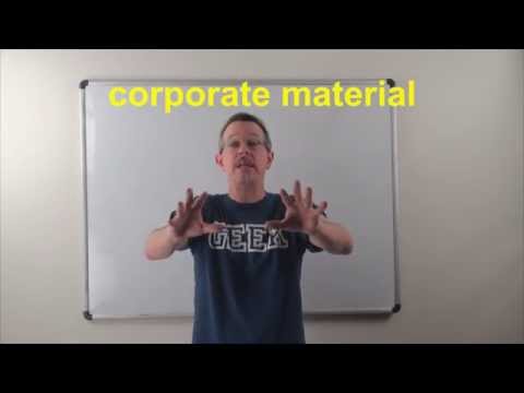 Englisch lernen: Tägliche einfache englische Ausdrücke 0793: Firmenmaterial