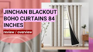 Jinchan 100% Blackout Boho Curtains Review: Style & Functionality Tested!