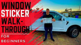 2022 Ford F-150 Powerboost window sticker walkthrough