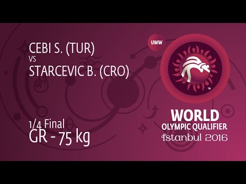 1/4 GR - 75 kg: S. CEBI (TUR) df. B. STARCEVIC (CRO), 3-0