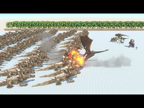 1st Person Combat Team vs 100 Fantasy Units Animal Revolt Battle Simulator