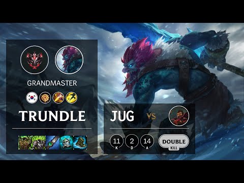 Trundle Jungle vs Graves - KR Grandmaster Patch 10.22