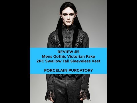 Men’s Gothic Swallow Tail Vest – Video Review by Porcelain Purgatory!