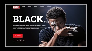 How to Build a Movie Landing Page (Black Panther) with HTML, CSS & JavaScript