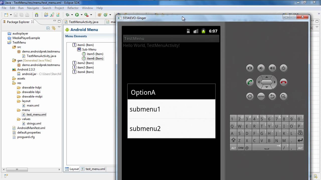 How to Develop Android Apps | Android Options Menu [pt1]