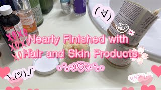 Nearly Finished with Hair and Skin Products | Curly Cami Channel 