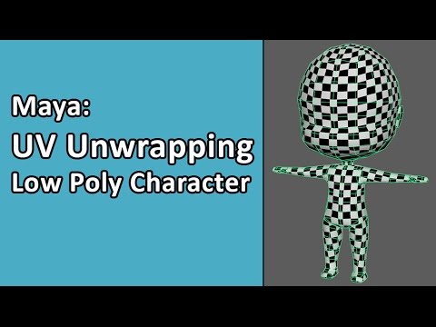 Maya: Simple Character Part 02 - UV Unwrapping Model
